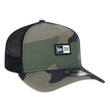 Bone Unissex New Era 9FORTY A-Frame Trucker Snapback Logo Box VERDE-NEV23BON112- -3-